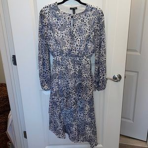Aqua patterned dress